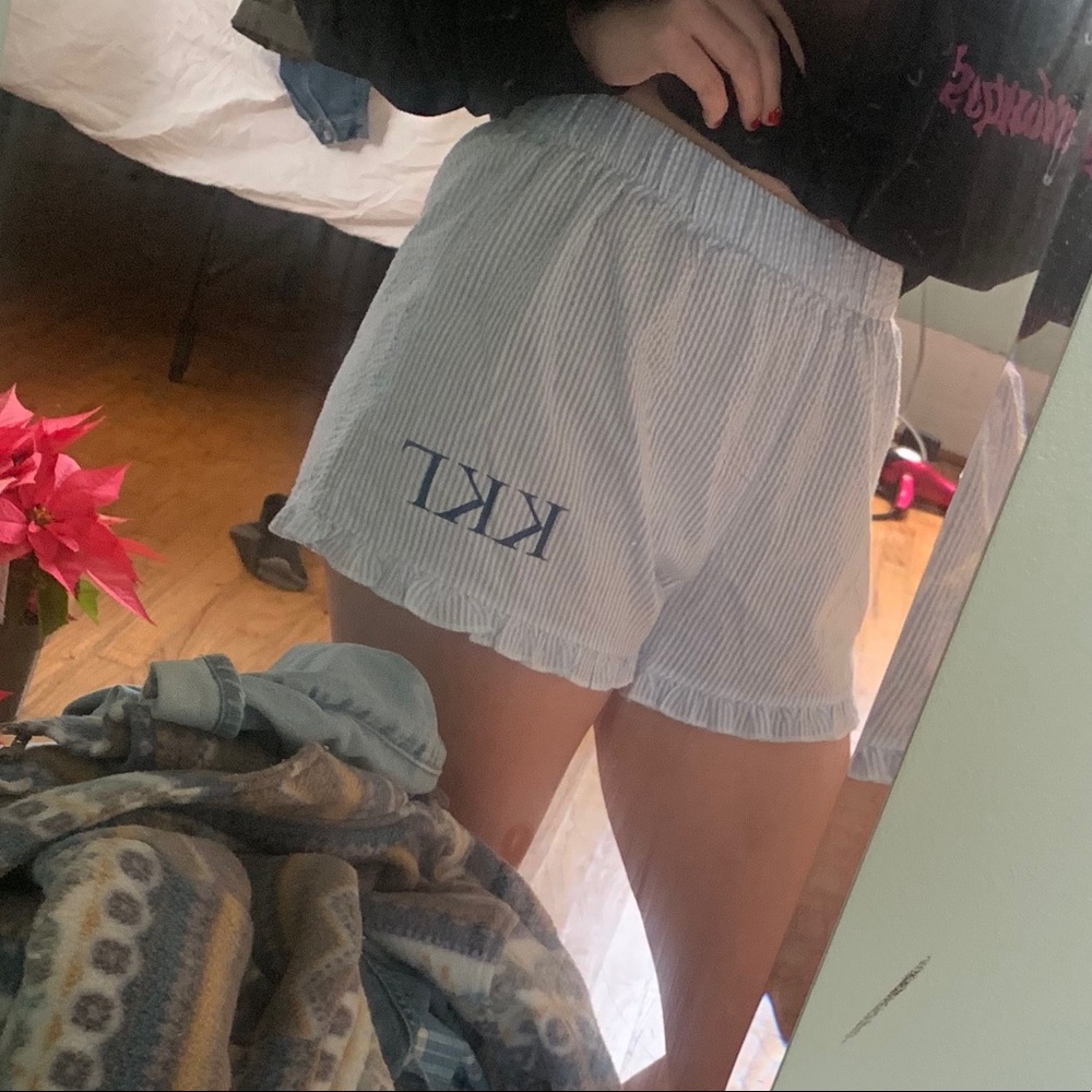 Pale Blue Seersucker Kappa Kappa Gamma Shorts